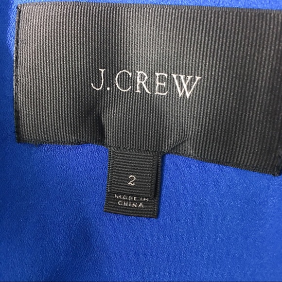 J. Crew Blue Silk “Vintage  Scarf Dress” Size 2 - Picture 6 of 8